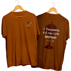 Camisa Unissex Carlo Acutis - L'eucarestia é il mio gps spirituale