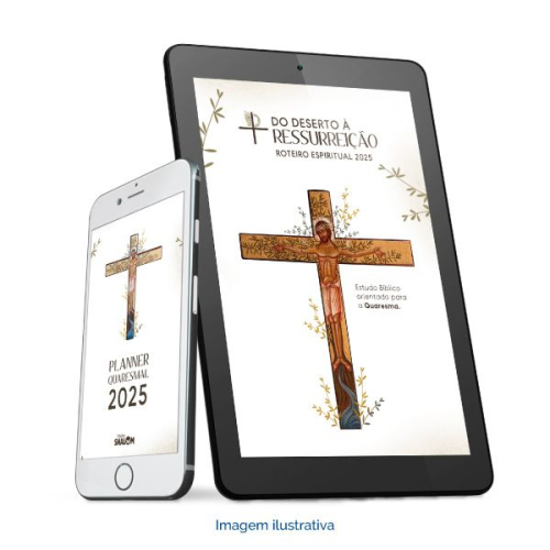 eBook | Retiro quaresmal 2025 - Do deserto à Ressurreição (Estudo bíblico quaresmal + planner quaresmal)