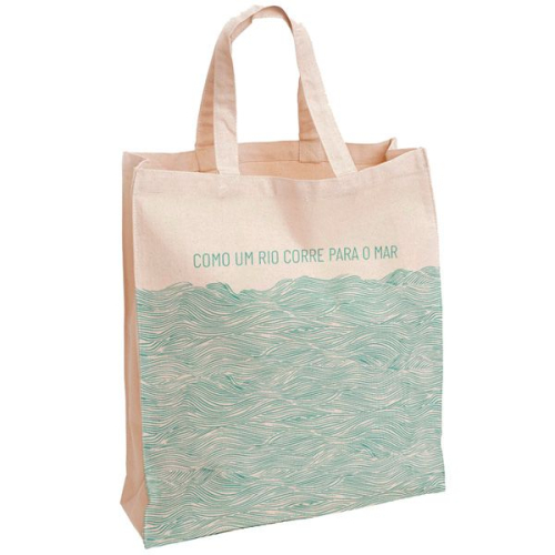Ecobag Como um rio corre para o mar