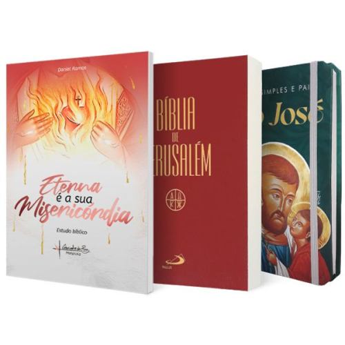 Bíblia + eterna é a sua misericórdia + caderneta